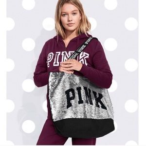 NEW!! Victoria’s Secret PINK Brand Sparkle Tote